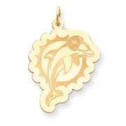 14k Miami Dolphin Large Charm