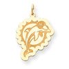 14k Miami Dolphin Medium Charm