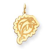 14k Miami Dolphin Small Charm