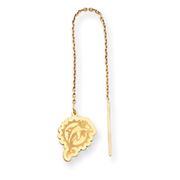 14k Miami Dolphin Threader Earrings