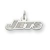 14k New York Jets White Gold Charm