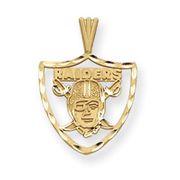 14k Oakland Raiders Charm