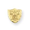 14k Oakland Raiders Diamond-cut Post Earrings