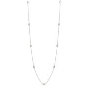 15 Pointer 7 station 18" diamond necklace