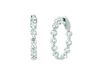 15 Pointer diamond hoop earrings