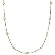2 pointer 14 section 18" diamond necklace