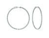 2 Pointer hoop earrings/patented snap lock