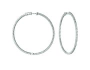 2 Pointer hoop earrings/patented snap lock