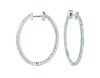 2 Pointer oval hoop earrings