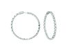20 pointer diamond hoop earrings
