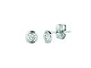 20Pt diamond bezel set earrings