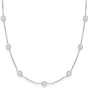 25 pointer 14 section 18" diamond necklace