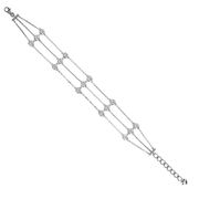 3 rows diamond bracelet