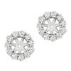 4mm diamond earring jackets