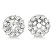 4MM Diamond jacket earrings