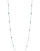 5 pointer 14 section 18" blue diamond necklace