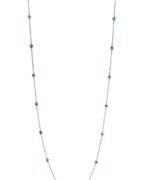 5 pointer 14 section 18" blue diamond necklace