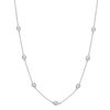 5 pointer diamond half way around necklace