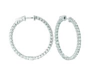 5 Pointer hoop earrings/patented snap lock