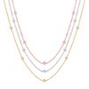 7 pointer 3 strand diamond necklace