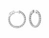 7 Pointer diamond hoop earrings