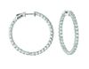 7 Pointer hoop earrings/patented snap lock