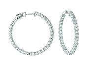 7 Pointer hoop earrings/patented snap lock