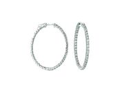7 Pointer oval hoop earrings