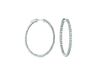 7 Pointer oval hoop earrings