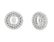 7mm diamond earring jackets