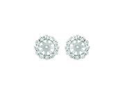 8MM Diamond jacket earrings
