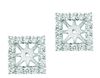 8mm square diamond earring jackets
