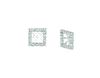 8mm square diamond earring jackets