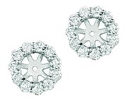 9mm diamond earring jackets