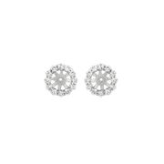 9MM Diamond jacket earrings