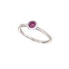 Amethyst bezel set ring