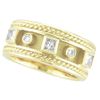 Antique Style Diamond Ring Band 18K Yellow Gold