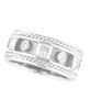 Antique Style Diamond Ring Band White Gold