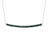 Black diamond bar necklace