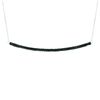 Black diamond bar necklace