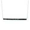 Black diamond bar necklace