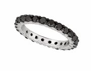 Black diamond eternity band
