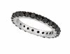 Black diamond eternity band