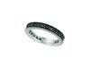 Black Diamond Eternity Ring 14K White Gold