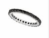 Black diamond eternity ring