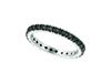 Black diamond eternity ring