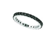 Black diamond eternity ring
