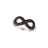 Black diamond infinity ring