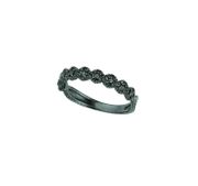 Black diamond stack ring