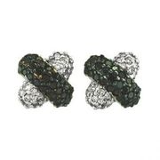 Black & white diamond earrings